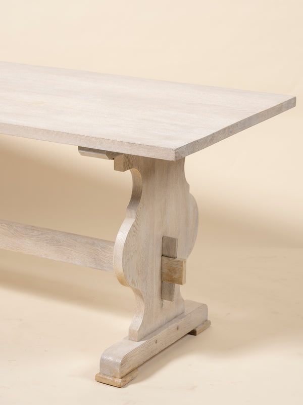 Oak Trestle Dining Table