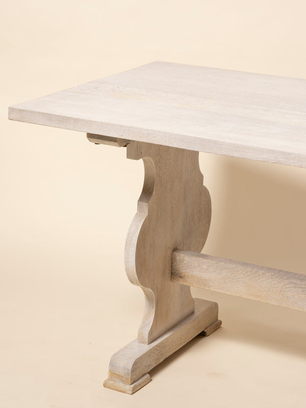 Oak Trestle Dining Table