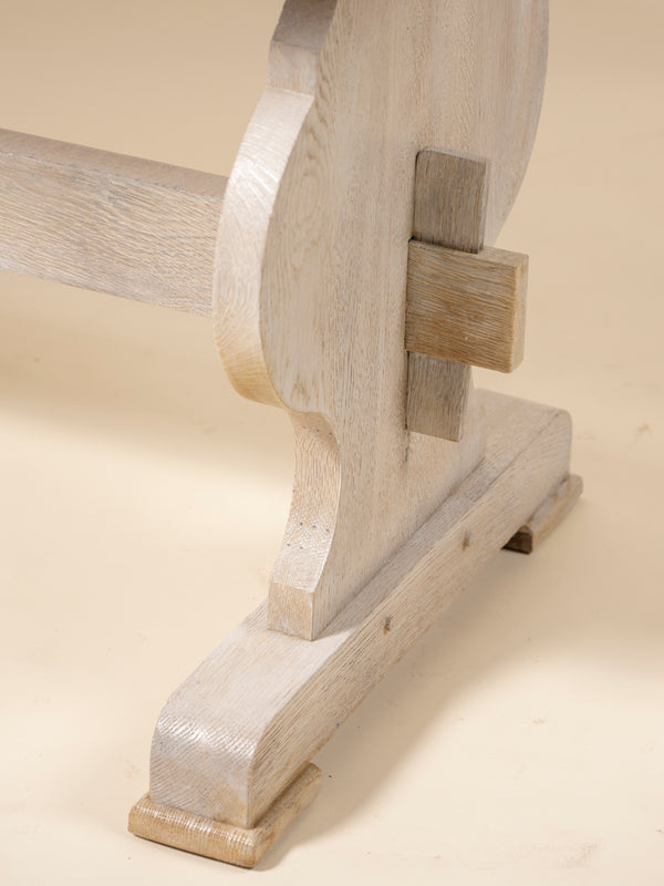 Oak Trestle Dining Table