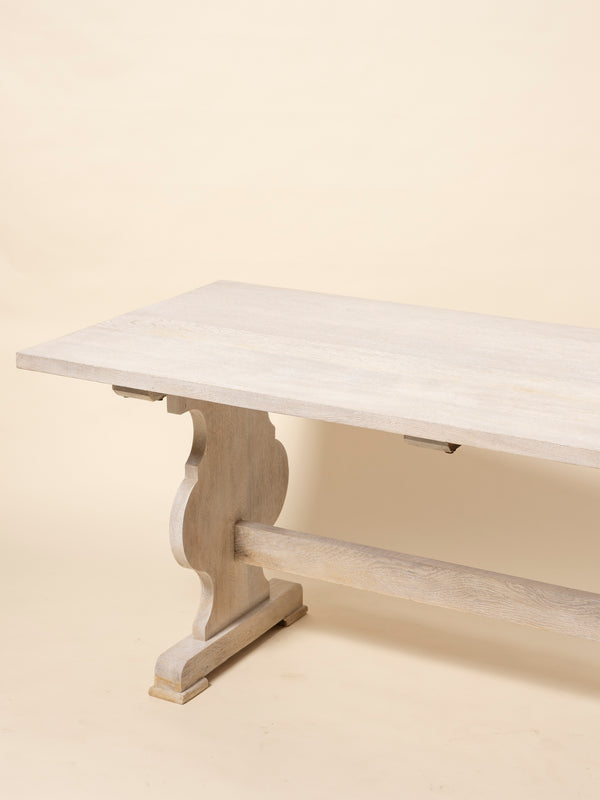 Oak Trestle Dining Table