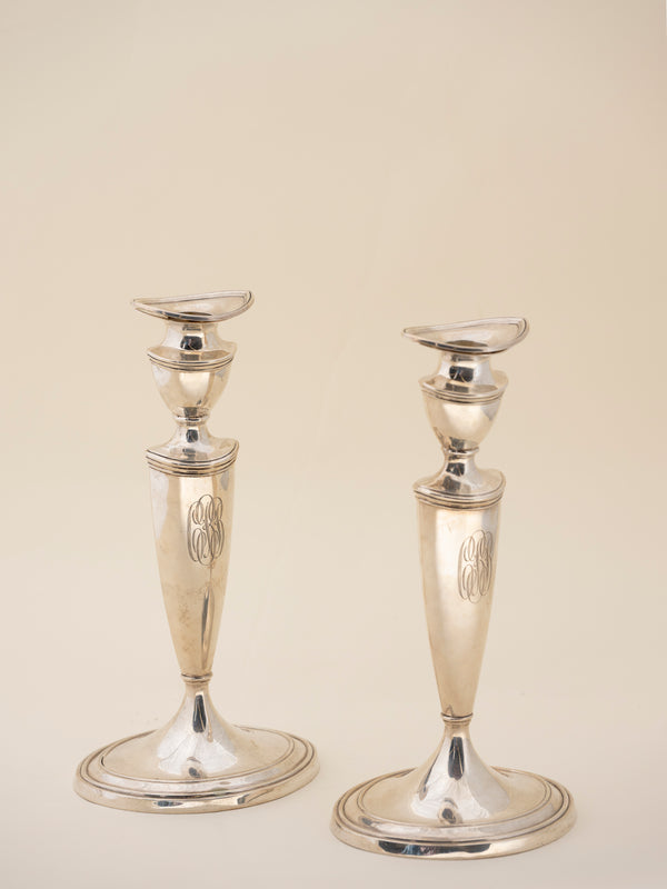 Bailey Banks & Biddle Sterling Candlesticks