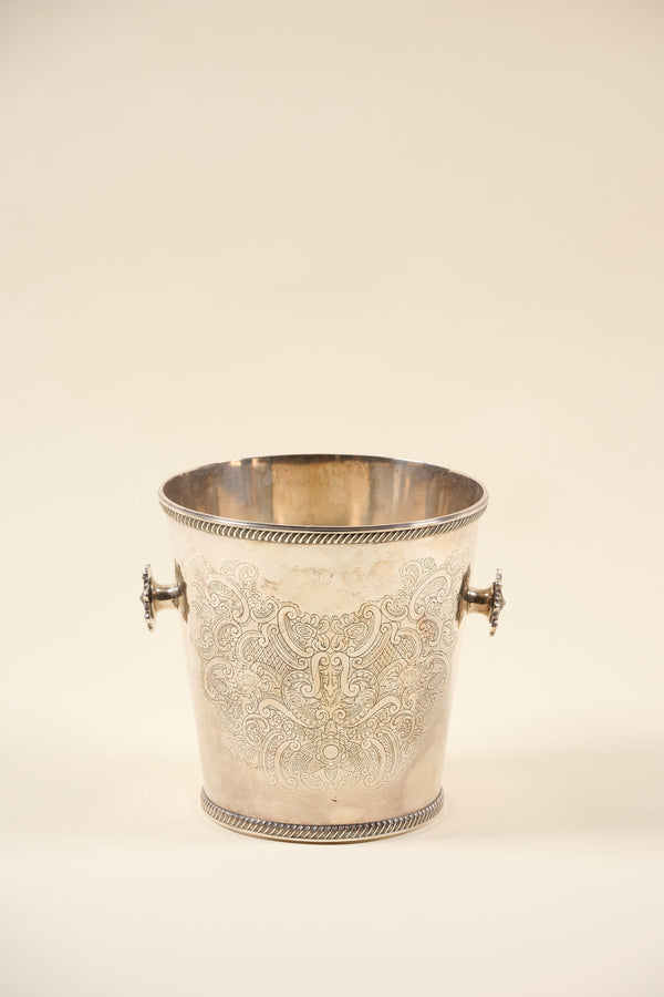 Engraved Silverplated Champagne Bucket