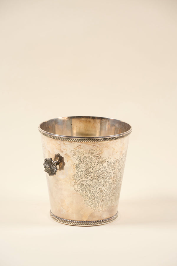 Engraved Silverplated Champagne Bucket