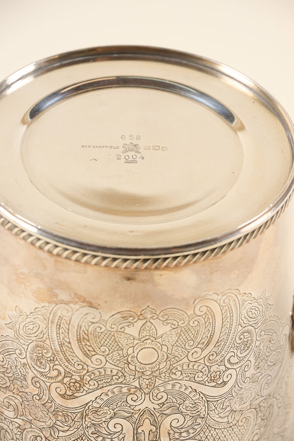Engraved Silverplated Champagne Bucket