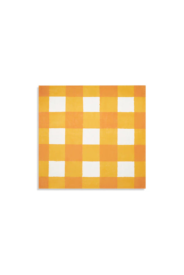 Mustard Gingham Napkin, Set of 6