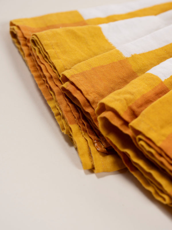 Mustard Gingham Napkin, Set of 6