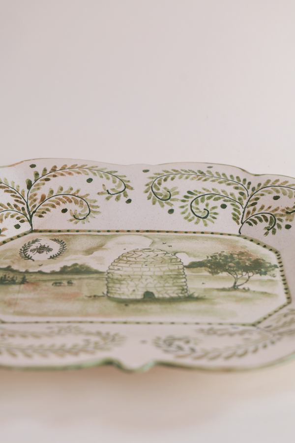 Handpainted Beehive Platter