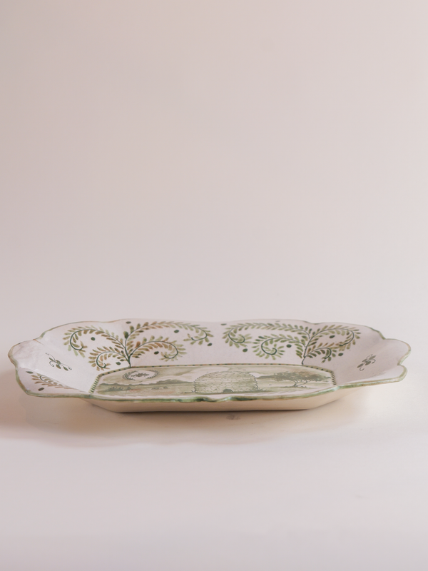 Handpainted Beehive Platter