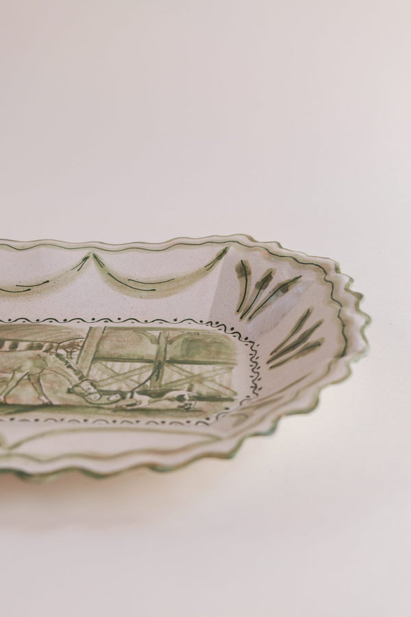 Handpainted Horse & Hound Platter