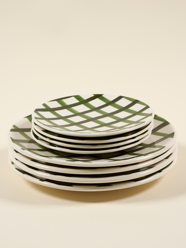 Green Trellis Salad Plate