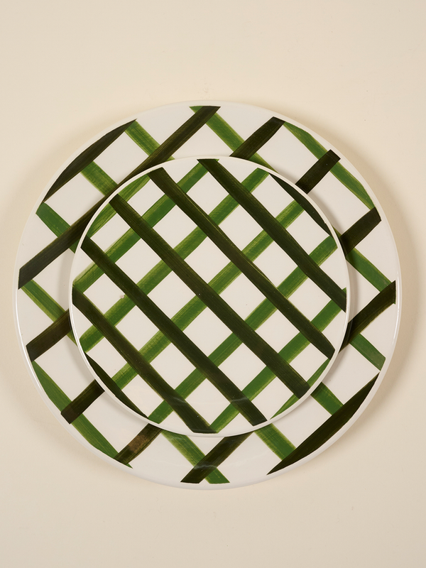 Green Trellis Salad Plate